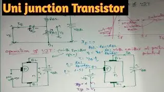 || Uni junction Transistor Symbol, Construction and Operation in Telugu || Power Electronic Devices|