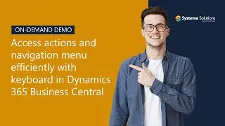 Navigate the menu efficiently with the keyboard in Dynamics 365 Business Central