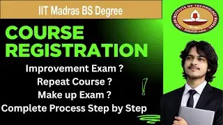 January Term Course Registration Complete Guide | Repeat, Improvement & Make-Up Exam #iitmadras