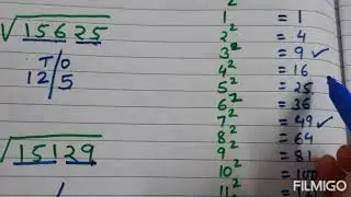 Vedic Maths Baal Varg Round 8 ( square root by vilokanam)