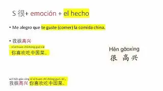 [HSK 1] Clase 51 Estoy feliz que....  我很高兴... wǒ hěn gāo xìng Expresar tu emoción sobre un hecho