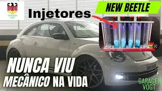 VW Fusca New Beetle muito carbonizado. Coletor carbonizado, v&aacute;lvulas carbonizadas. N&atilde;o &eacute; s&oacute; TSI.