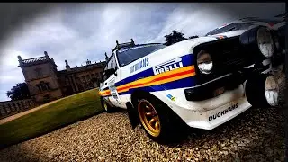 Mark Smith and Wayne Mears Historic rally at Grimsthorpe castle