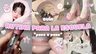 Quick Morning Routine for School *step by step* Arrive early 🍥🍮💌 | softgirl