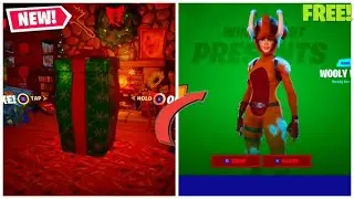 How to Get The *FREE* Wooly Warrior Skin EARLY in Fortnite Winterfest! (MAMMOTH SKIN)