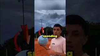 A DIY football made from a balloon, fabric, and tape. #StreetFootball #NoMoney #FootballLife #soccer