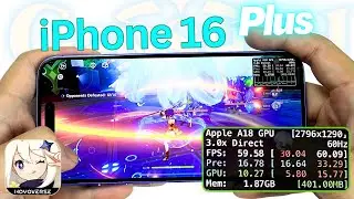 iPhone 16 Plus Genshin Impact Gaming review | FPS & Battery Drain test