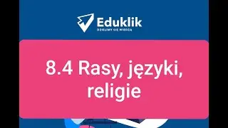 8.4 Rasy, języki i religie   #matura    
