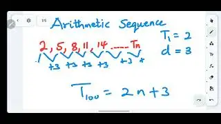 How to find the General Term of an Arithmetic Sequence #sequence #arithmetic #maths #gcse
