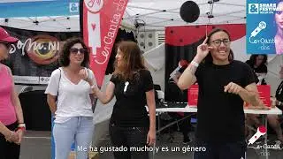 enCantados entrevista a dos personas sordas - llengua de signes - Miss Raisa al Share Festival