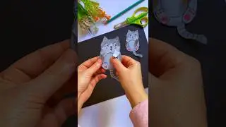 DIY CAT Paper Crafting #artcraft