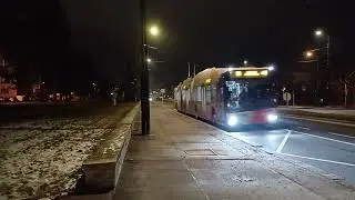 Stanice trolejbus linka58 směr nadraží veleslavín solaris 