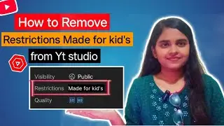 How to remove Made for kids // Video se Made for kids kaise hataye // Made for kids Yes kare ya No