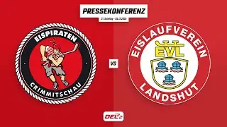 Pressekonferenz 21. Spieltag | Eispiraten Crimmitschau - EV Landshut