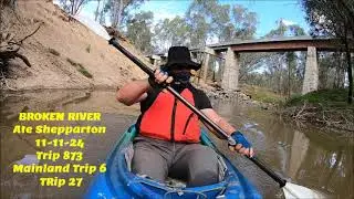Kayaking Broken River Shepparton Victoria Australia Trip 873 reel 11/ 11/ 24