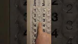 February 3, 2023  - Friday - Daily Bubble Wrap Calendar #shorts