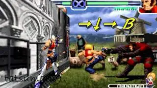 BLUE MARY - combos nivel medio y experto paso a paso de mary kof 2002  PARTE 2 DE 2
