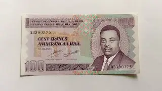 Burundi 100 Francs Banknote | Banknotes by Alok 