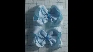 wavy boutique bow with 7/8