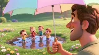 Little Cloud Rain Song | Cute Weather Rhyme for Kids | Nursery Rhymes & Songs for Children