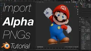 [4.1] Учебное пособие по Blender: как импортировать прозрачные изображения PNG