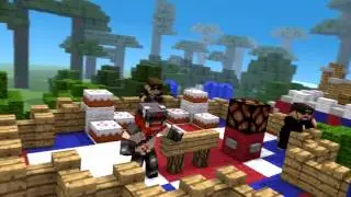 Minecraft Song 'Battle' ft  Stampy, Ssundee, Yogscast, Captainsparklez, Bajancanadian, and Sky