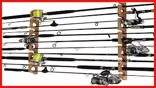 Great product -  Rush Creek Creations 11 Fishing Rod Storage Rack for Wall/Garage