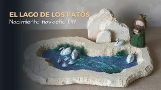 Cómo hacer el lago para el nacimiento navideño. El lago para el pesebre DIY.