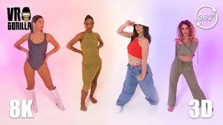 VR Dance - The Studio Sessions (4 Girl Dancers) MAXIMUM - 8K 3D 360 Video