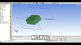 Heat transfer through finned heat sink using ICEPAK