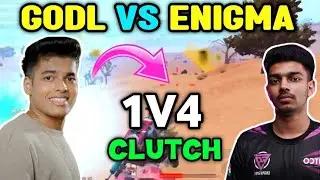 Clutchgod 1v4 Enigma Gaming 🔥 Jonathan Shocked by Lala 😱 GodLike on Fire 💯
