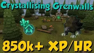[Nerfed] 850k Xp/hr! Crystallising Grenwalls! [Runescape 3]  Fast Hunter Gainz!