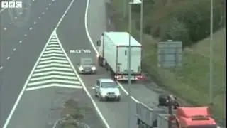 Footage shows lorry U-turn on M6 Toll near Lichfield