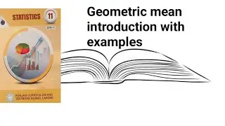 Geometric means introduction ch 3 lec 17