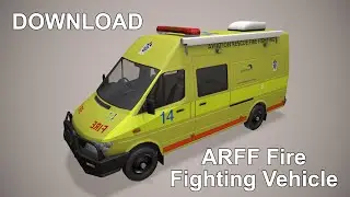 Fire Fighting Vehicle 3D Model