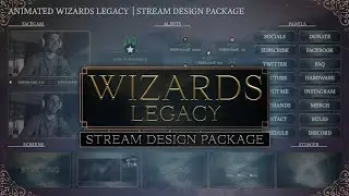 Animated Harry Potter inspired Twitch Overlay Stream Package for OBS, Streamlabs & StreamElements
