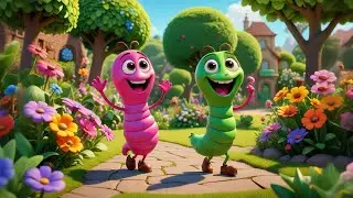 Six Wiggly Worms in the Garden | Counting Song for Kids | Fun Nursery Rhymes and Baby Songs