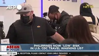 Philippines now 'low' risk in U.S. CDC travel warning list