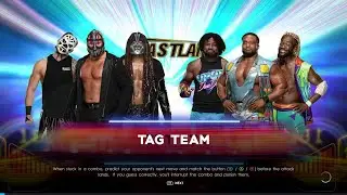 WWE 2K22 6 Man Tag Team Elimination Match Gameplay