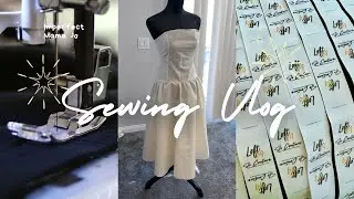 Sewing Vlog | Making my BFF the first Dress Sample!