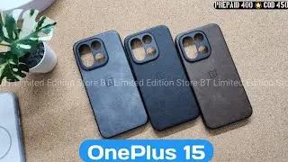 OnePlus 15 : New Stylish Best Premium Leather Finish Back Cover Case