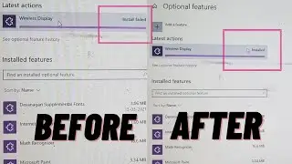 wireless display install failed || How to install wireless display