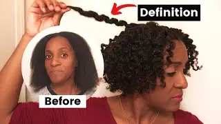 Stretched and Defined Twist out on BLOWN OUT Natural Hair | 2020
