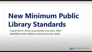 Legal Issues  New Minimum Public Library Standards for Trustees 9 22 20