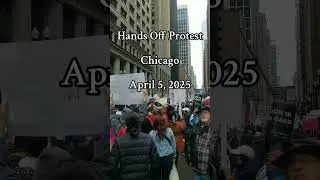 Hands Off Protests, Chicago, April 5, 2025. #executiveoverreach #trump #musk #handsoff