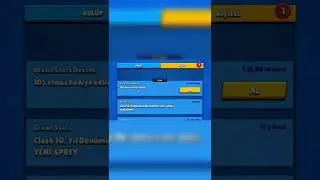 Supercell destekten hediye! 105 elmas hediyesi! @clashquest #shorts #brawlstars
