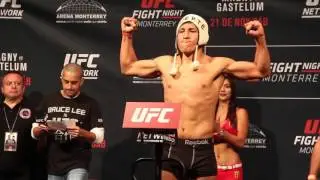 UFC Fight Night 78 Weigh In Horacio Gutierrez vs Enrique Barzola