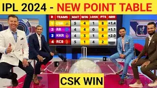 IPL 2024 NEW POINT TABLE ! kkrvscsk #pointtable