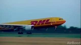 DHL Airbus A300B4-622RF Sunrise/Sunset Arrival - Copenhagen Airport - 1080p HD