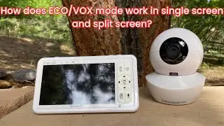 How does the Eco/VOX mode work on the Babysense monitor with multiple cameras